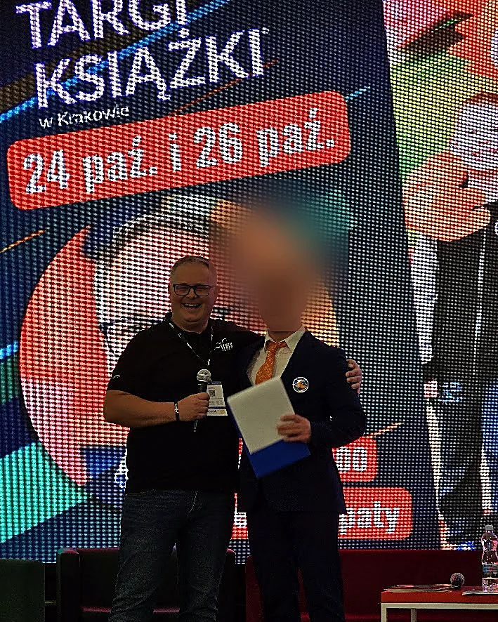 Konrad Sobik na Targach Książki w Krakowie