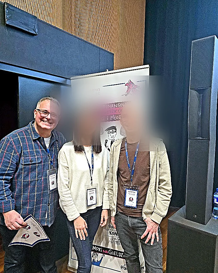 Konrad Sobik podczas jednego z wystąpień eksperckich